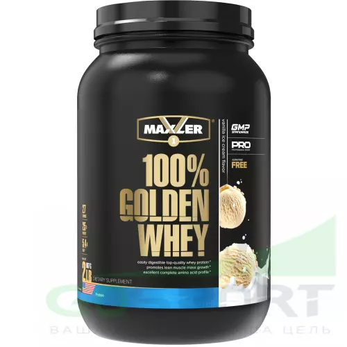 Комплексный протеин MAXLER (USA) 100% Golden Whey 910 г, Ванильное мороженное