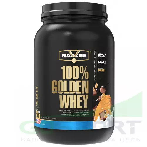  MAXLER 100% Golden Whey 910 г, Шоколадно-Арахисовая паста