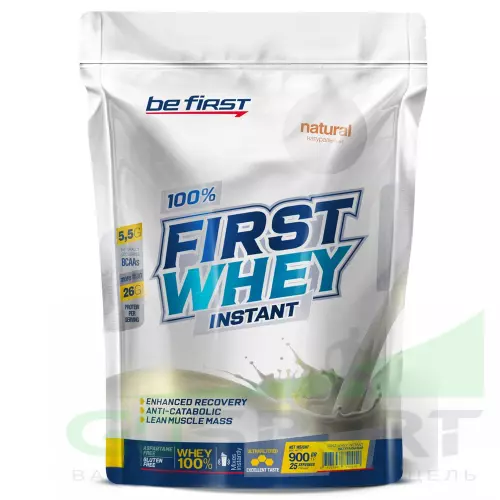  Be First First Whey Instant (сывороточный протеин) 900 г, Натуральный