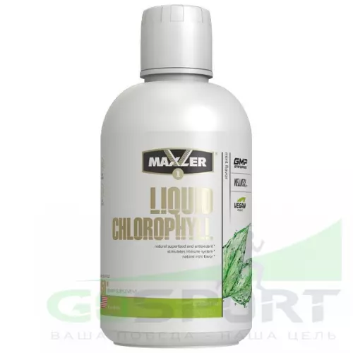 Комплексные антиоксиданты MAXLER (USA) Liquid Chlorophyll 450 мл, Мята