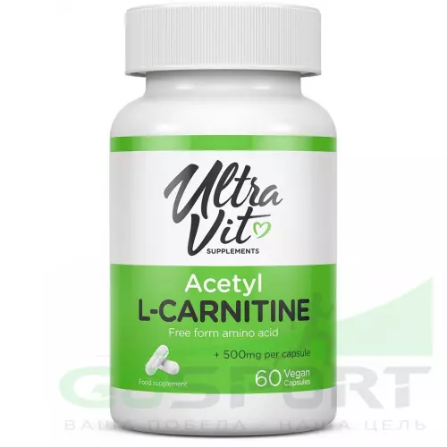  UltraVit Acetyl L-Carnitine 500 mg 60 веган капсул