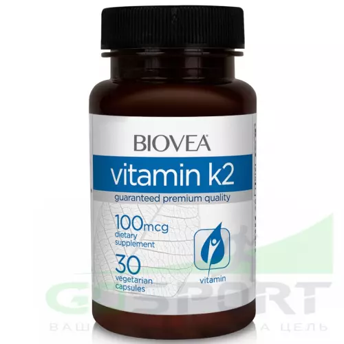  Biovea Vitamin K2 100 mcg 30 веган капсул