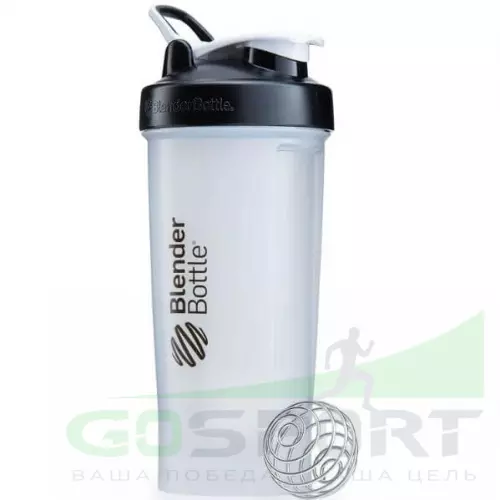 Шейкер BlenderBottle Pro45 Tritan™ Full Color 1330 мл / 45 oz, Прозрачный / Черный