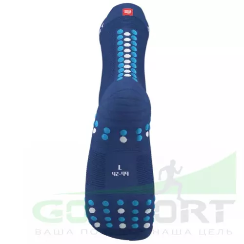 Компрессионные носки Compressport Носки V4 Run Hi Sodalite/Fluo Blue T1