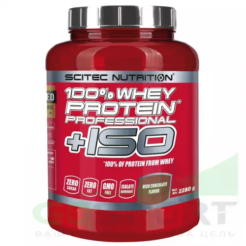  Scitec Nutrition 100% Whey Protein Professional + ISO 2280 г, Ванильный чизкейк