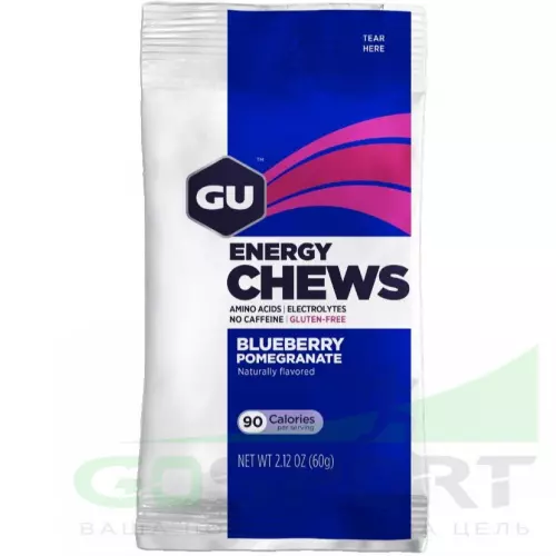  GU ENERGY Мармеладки GU Energy Chews 1 х 8 конфет, Черника-Гранат