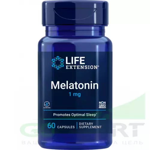  Life Extension Melatonin 1 mg 60 капсул