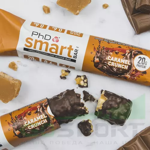 Протеиновый батончик PhD Nutrition Smart Bar 3 x 20 г, Карамель