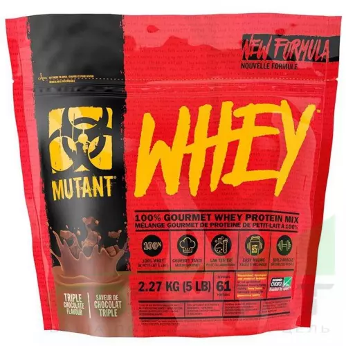  Mutant Mutant Whey 2270 г, Тройной шоколад