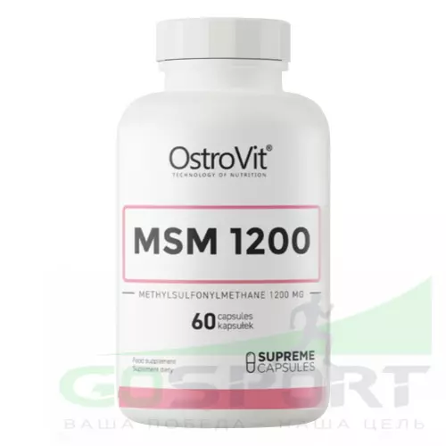 Комплекс хондропротекторов OstroVit MSM 1200 mg 60 капсул