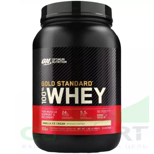  OPTIMUM NUTRITION 100% Whey Gold Standard 899 г, Ванильное мороженое