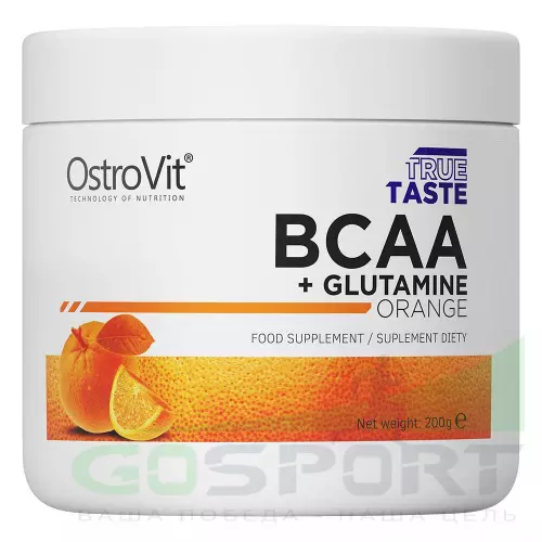  OstroVit BCAA+GLUTAMINE 200 г, Апельсин