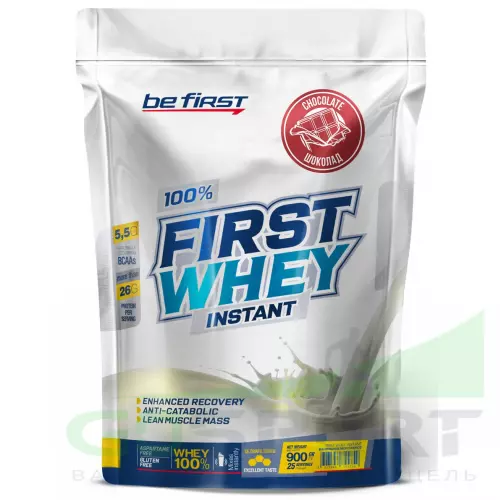  Be First First Whey Instant (сывороточный протеин) 900 г, Шоколад