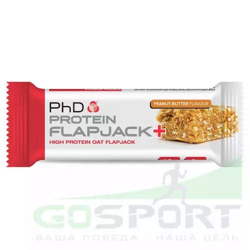 Протеиновый батончик PhD Nutrition Flapjack Bar 75 г, Ореховая паста