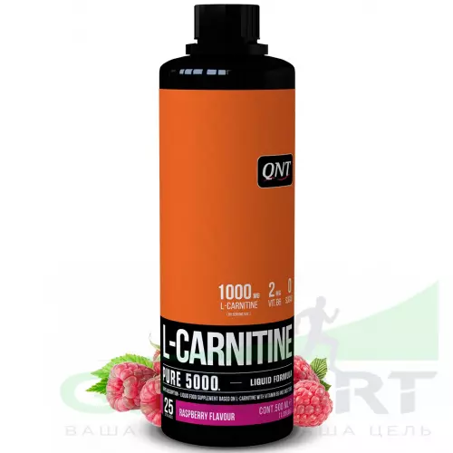  QNT L-Carnitine Liquid 5000 Pure 500 мл, малина