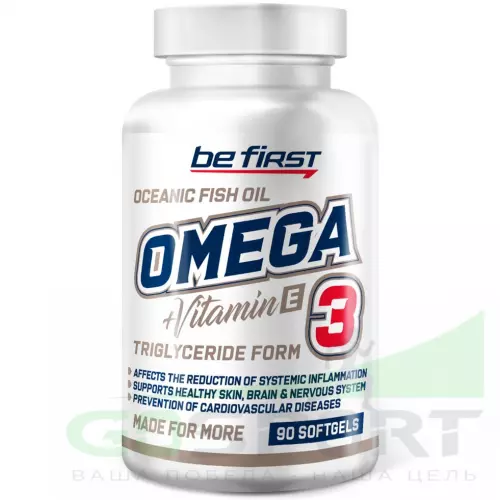 Омега-3 Be First Omega-3 + витамин Е (омега-3 35% ПНЖК + витамин Е) 90 капсул