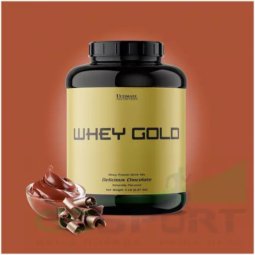  Ultimate Nutrition Whey Gold 2270 г, Шоколад