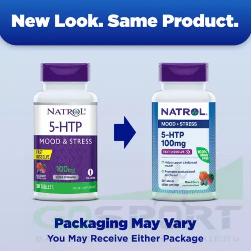  Natrol 5-HTP 100 mg Fast Dissolve 30 жевательных таблеток