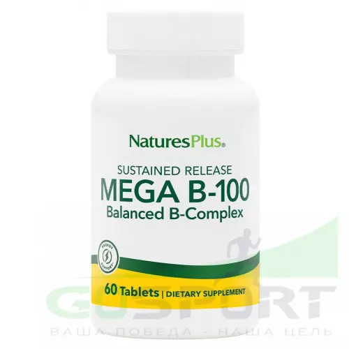  NaturesPlus Mega B-100 Sustained Release 90 таблеток