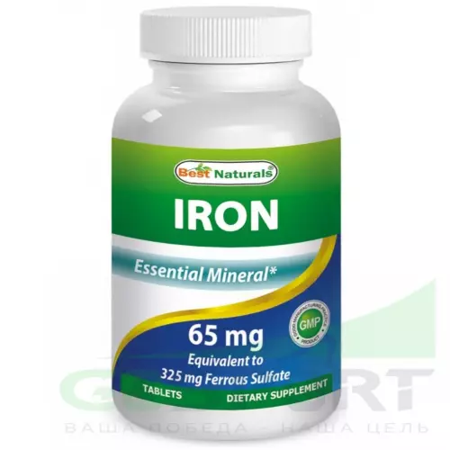  BestNaturals Iron 65 mg 90 капсул