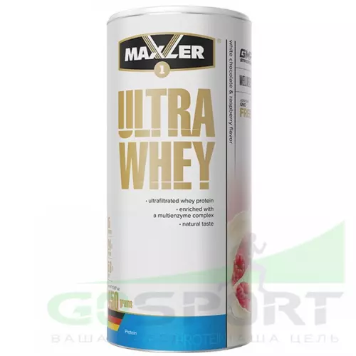 MAXLER Ultra Whey 450 г, Малина-белый шоколад