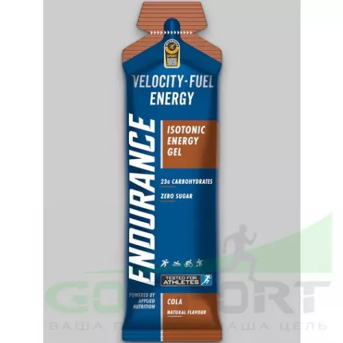 Энергетический гель питьевой Applied Nutrition Endurance Velocity Fuel ENERGY Isotonic Gel 20 саше, Кока-Кола