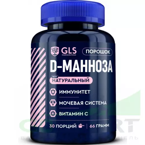  GLS pharmaceuticals D-Манноза комплекс, с калием и витамином С 66 г, Натуральный