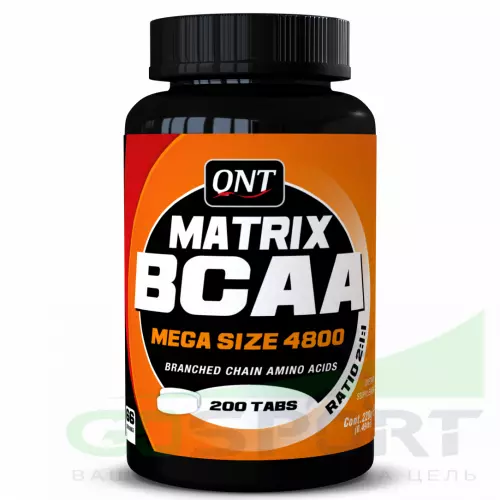  QNT Matrix BCAA 4800 2:1:1 200 таблеток, Нейтральный