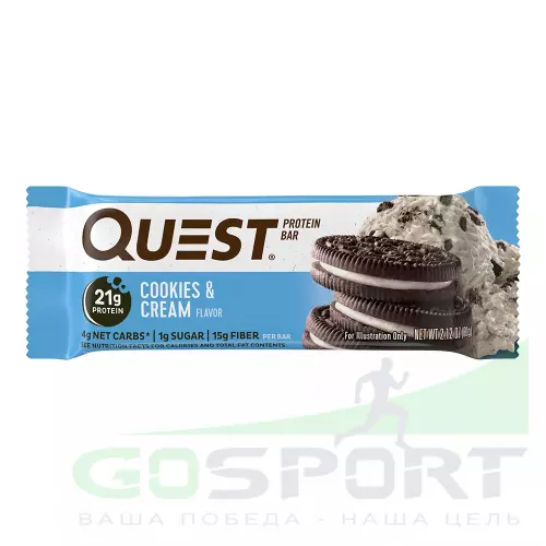 Протеиновый батончик Quest Nutrition Quest Bar 60 г, Печенье с Кремом