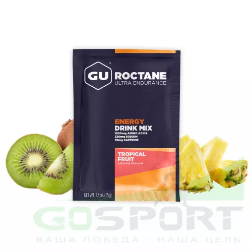 Изотоник GU ENERGY GU ROCTANE ENERGY DRINK MIX 65 г, Тропические фрукты