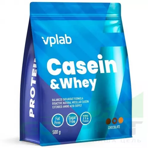 Казеиновый протеин VP Laboratory Casein & Whey 500 г, Шоколад