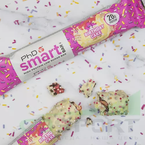 Протеиновый батончик PhD Nutrition Smart Bar 64 г, Праздничный торт
