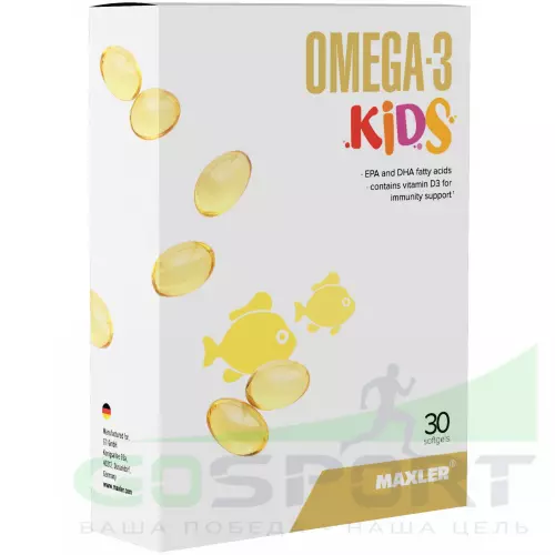  MAXLER Omega-3 Kids 30  гелевых капсул