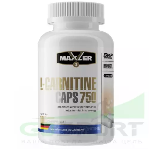 Карнитин в таблетках MAXLER L-Carnitine Caps 750 100 капсул, Нейтральный