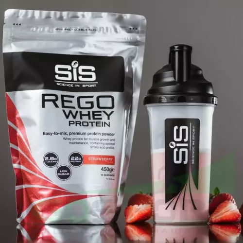  SCIENCE IN SPORT (SiS) REGO Whey Protein 450 г, Клубника