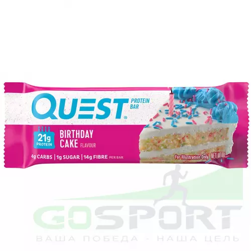 Протеиновый батончик Quest Nutrition Quest Bar 60 г, Праздничный торт