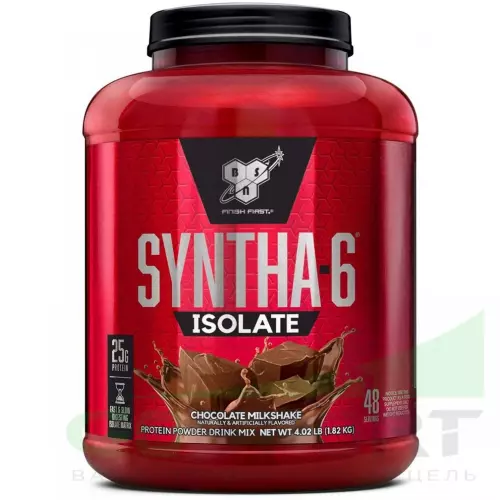  BSN SYNTHA-6 ISOLATE 1820 г / 4.02 LB, Шоколадно-молочный коктейль