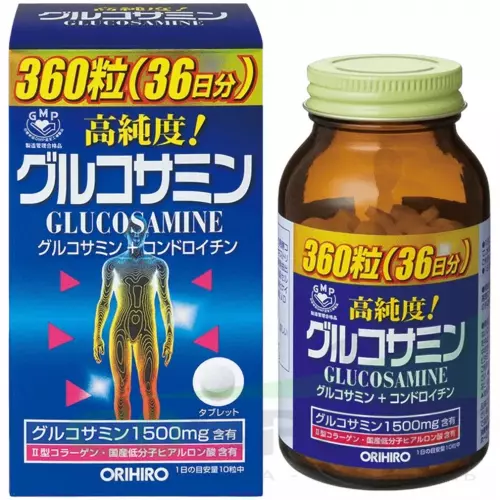  ORIHIRO Глюкозамин с хондроитином и витаминами 360 таблеток