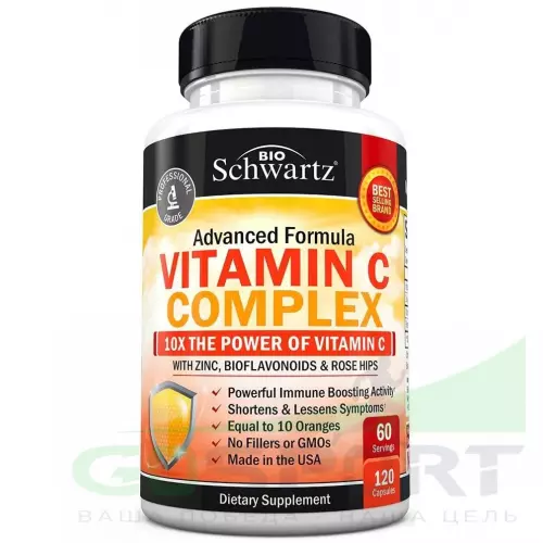  BioSchwartz Vitamin C Complex+Zinc 120 капсул