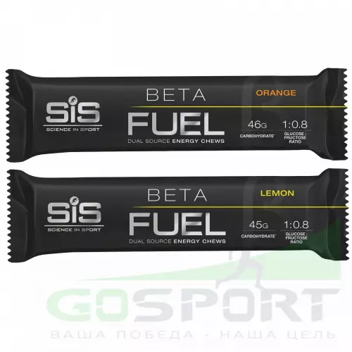  SCIENCE IN SPORT (SiS) BETA FUEL ENERGY CHEW (Жевательный) 2 x 60 г, Микс