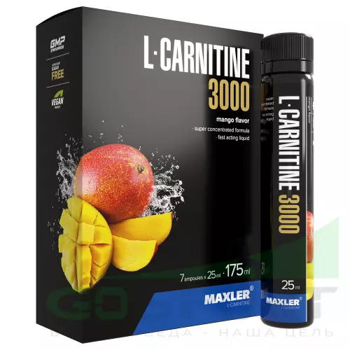  MAXLER L-Carnitine 3000 7 x 25 мл, Манго