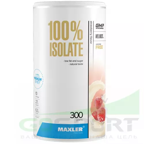  MAXLER 100% Isolate 300 г, клубника