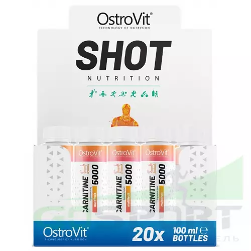  OstroVit L-Carnitine 5000 20 x 100 мл, Мультифрукт