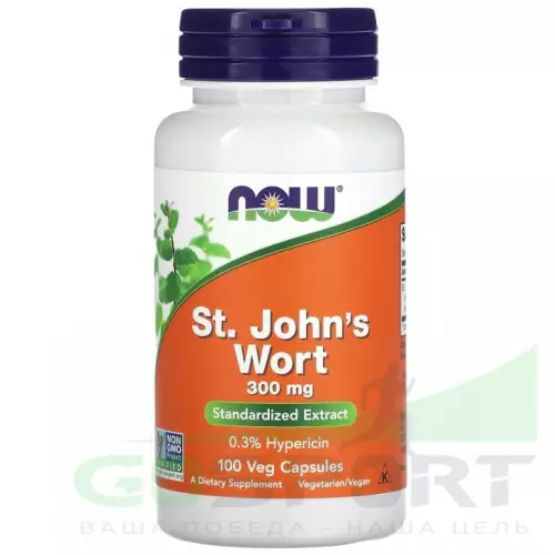  NOW FOODS St. John's Wort 300 mg 100 веган капсул