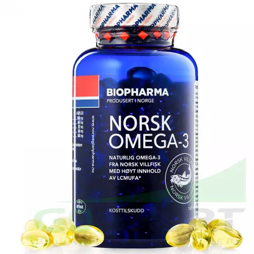 Омена-3 BIOPHARMA NORSK OMEGA-3 160 гелевые капсулы