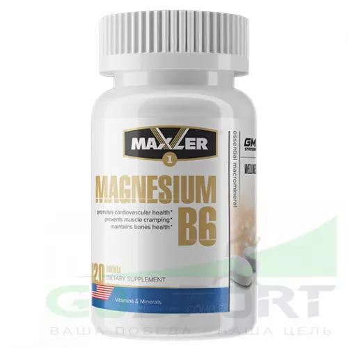 Магний MAXLER (USA) Magnesium B6 120 таблеток, Нейтральный
