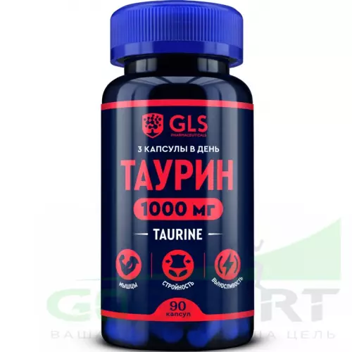  GLS pharmaceuticals Таурин 1000 мг (L-Taurine) 90 капсул