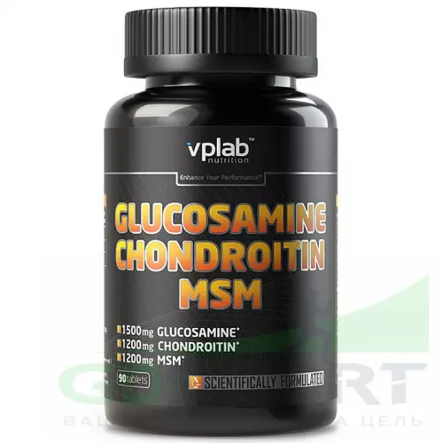  VP Laboratory GLUCOSAMINE CHONDROITIN MSM 90 табл, Нейтральный