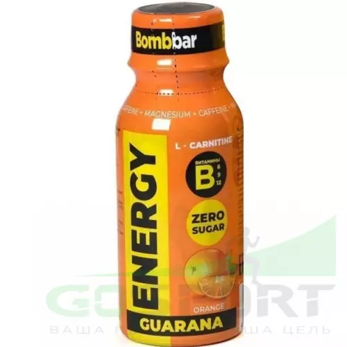  Bombbar SHOT Energy L-Carnitine Guarana 100 мл, Апельсин