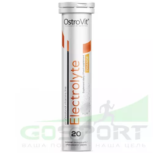  OstroVit Electrolyte 20 tabs 20 шипучих таблеток, Апельсин